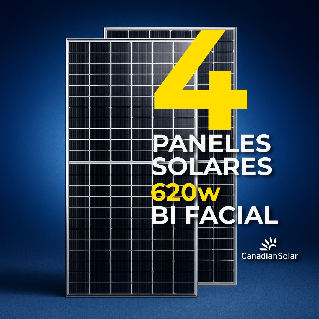 8 Paneles 620 bifacial