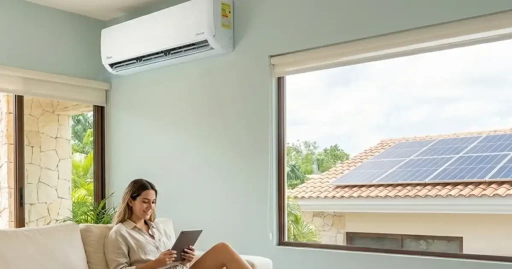 ¿Cuántos paneles solares necesita una casa con minisplits?