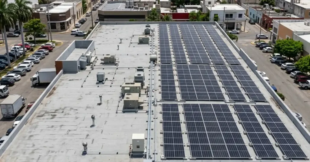 Paneles solares para negocios y comercios en Mérida
